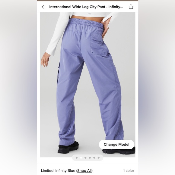 Alo International Wide Leg City Pant - Picture 3 of 5